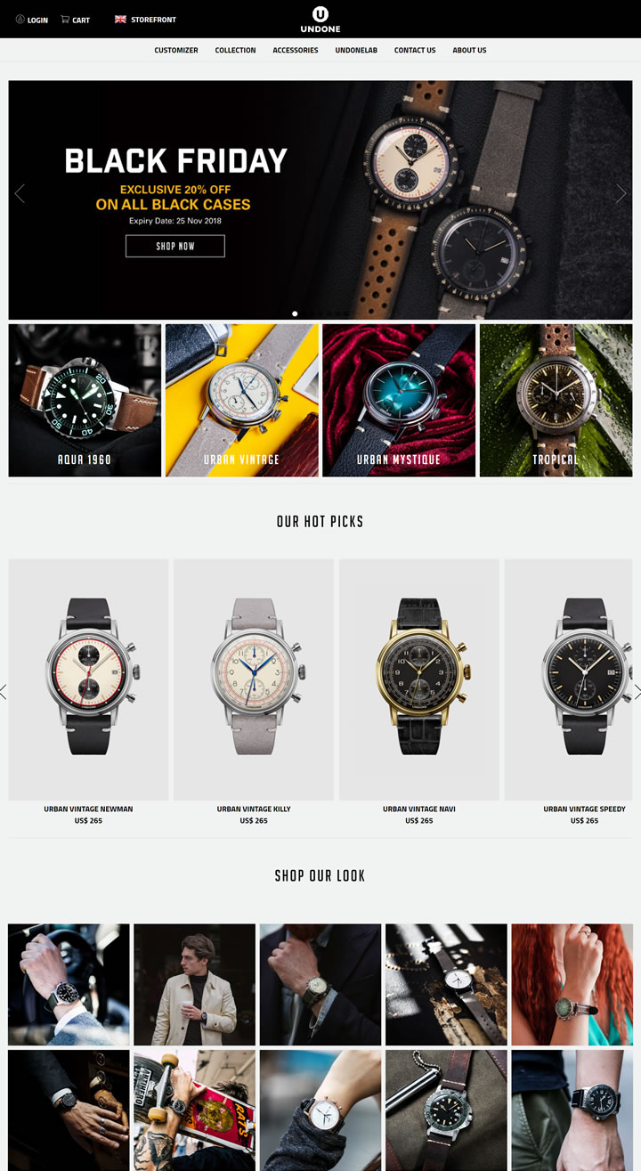 UNDONE手表官网：世界领先的定制手表品牌