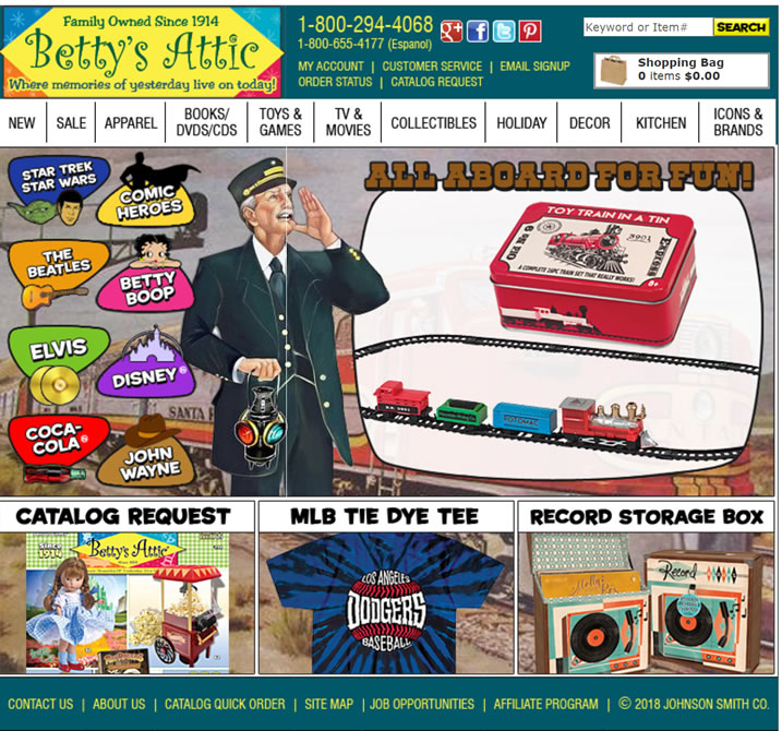 Betty's Attic - 怀旧收藏品和经典纪念品的天堂