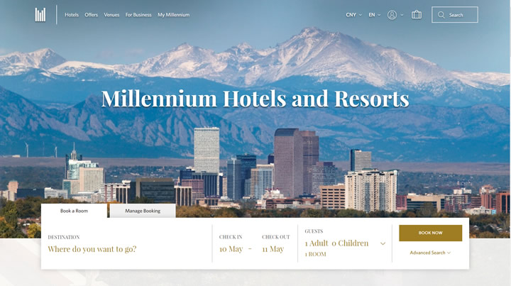 千禧酒店及度假村官方网站Millennium Hotels and Resorts