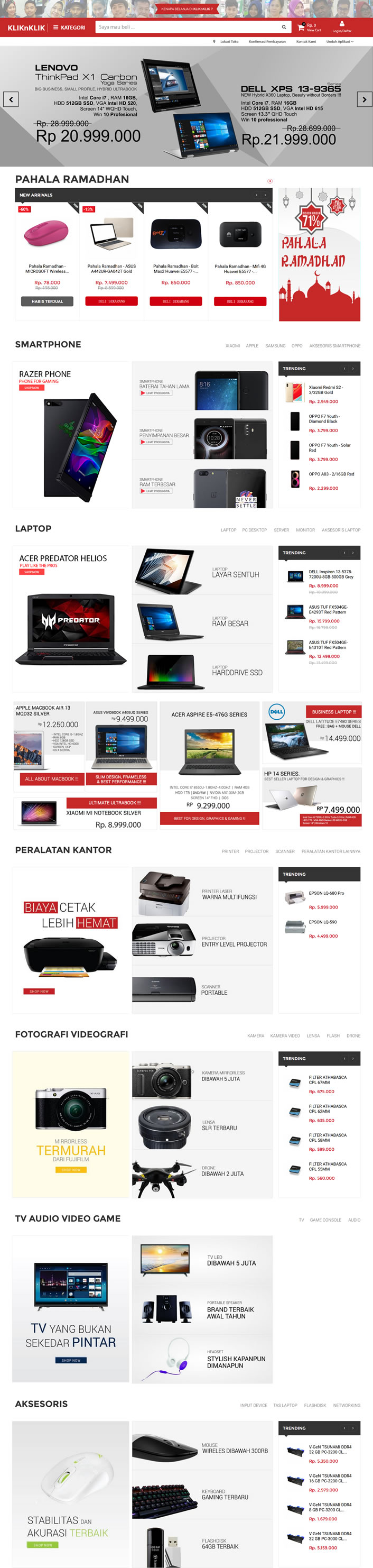 尽享电子科技乐趣：Kliknklik，印度尼西亚电子产品购物网站