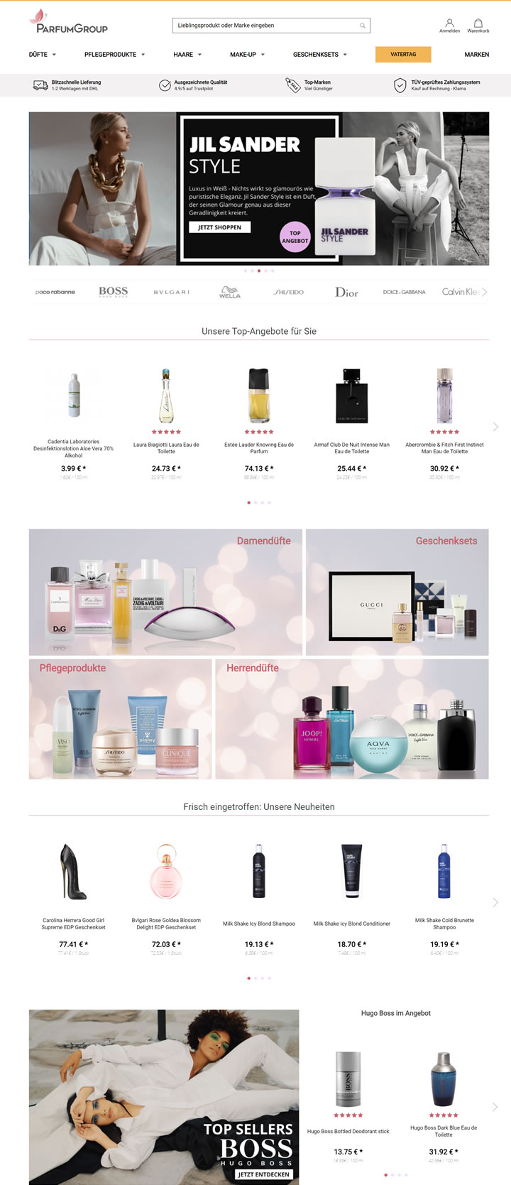 德国香水和品牌化妆品在线商店：Parfumgroup.de