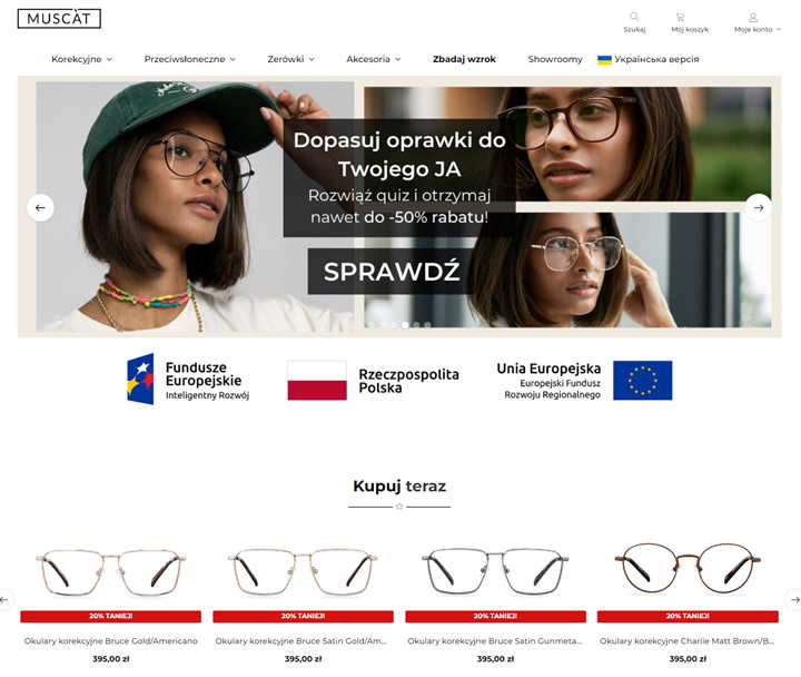 明晰视界，muscat.pl：波兰在线购买眼镜